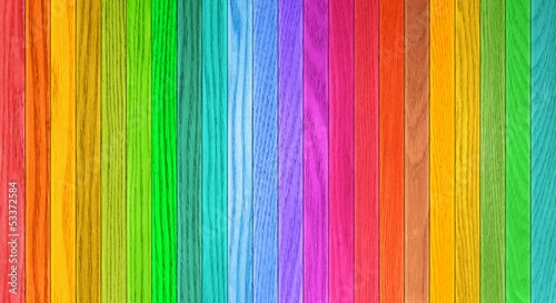 Background texture of colorful wooden fence