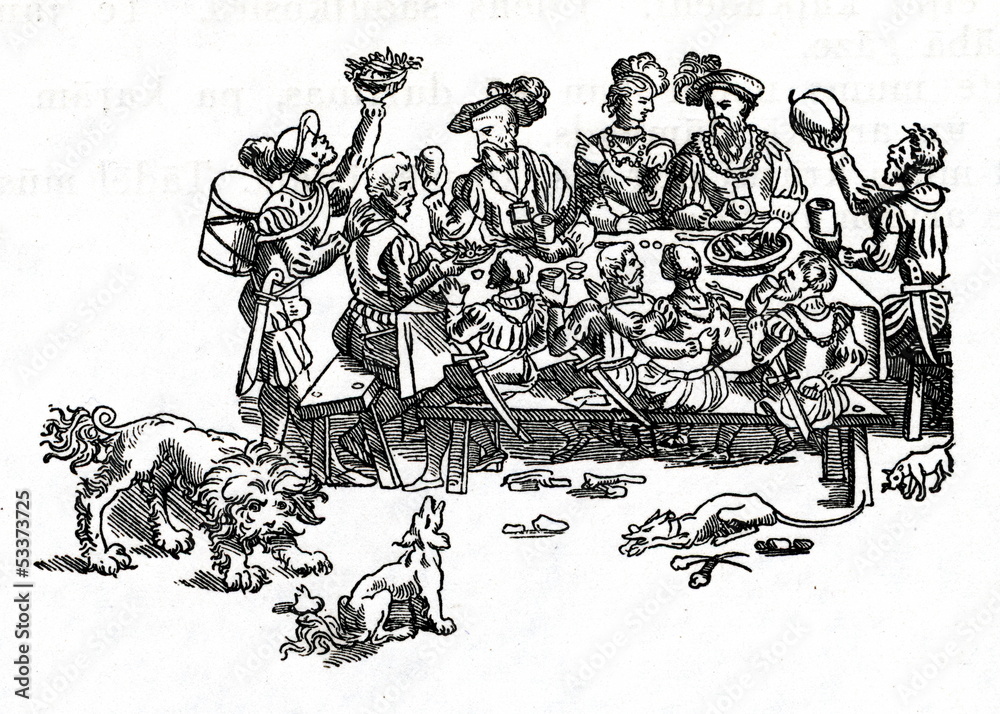 Obraz premium Medieval feast