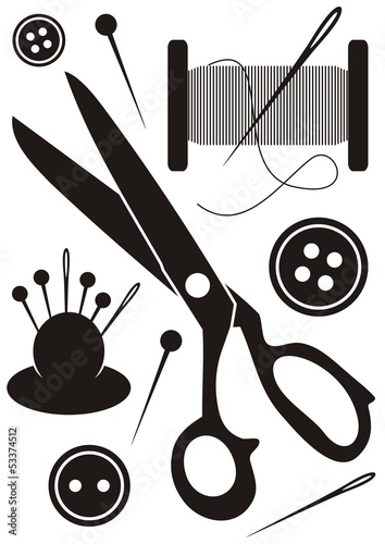 Sewing tools icons