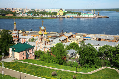 May view of colorful Nizhny Novgorod Russia