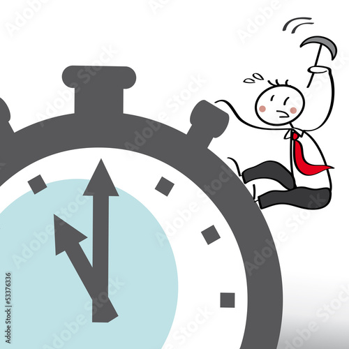 Zeitdruck, Deadline, Pünklich, Geschäftsmann