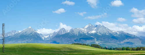 Foto High Tatras (Slovakia) spring view.