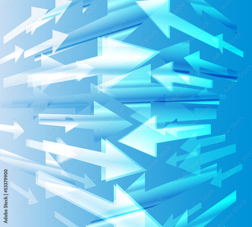 Abstract blue arrow technology background vector template Abstract blue arrow technology background vector template