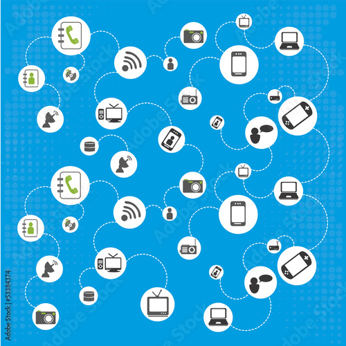 technological icons skin