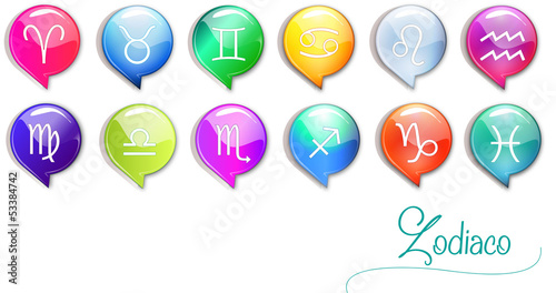icone segni dello zodiaco