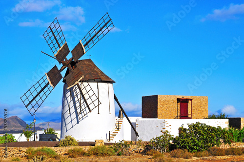 windmill in Tiscamanita, Fuerteventura, Canary Islands, Spain photo