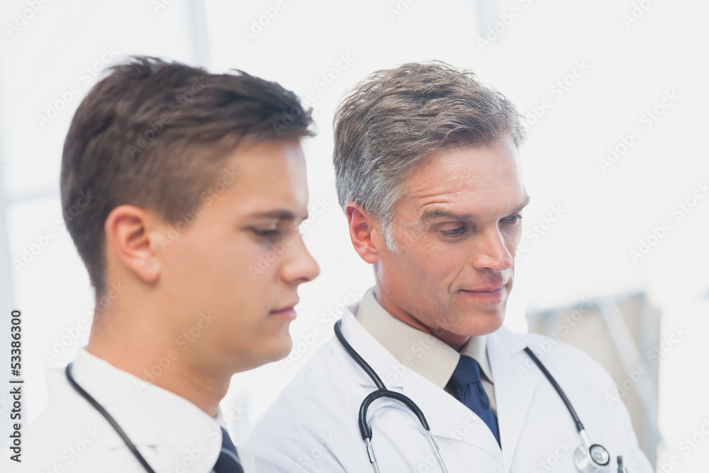 Fototapeta premium Doctors standing side by side
