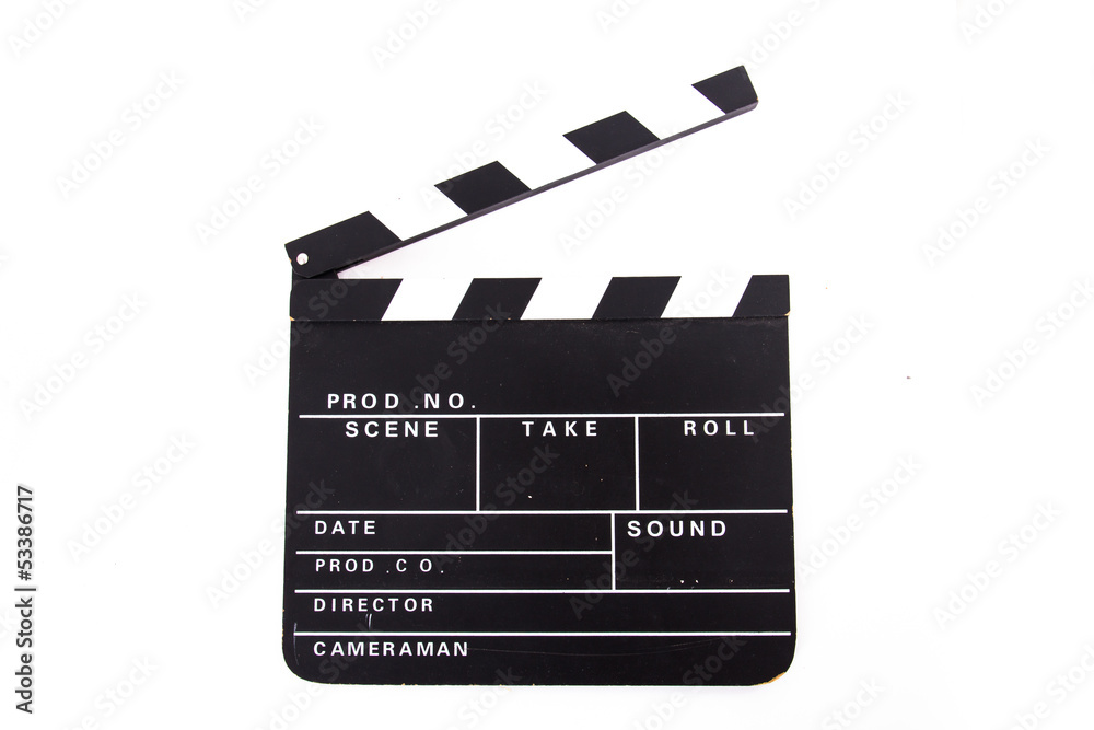 Obraz premium Cinema Clapper Board
