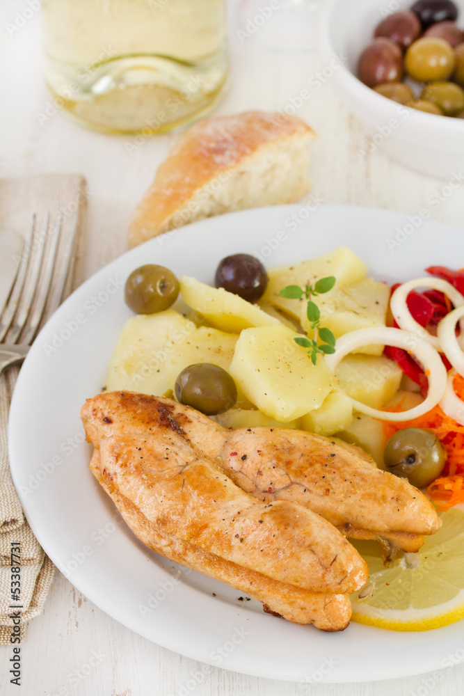 fish eggs with vegetables and white wine fish eggs with vegetables and white wine