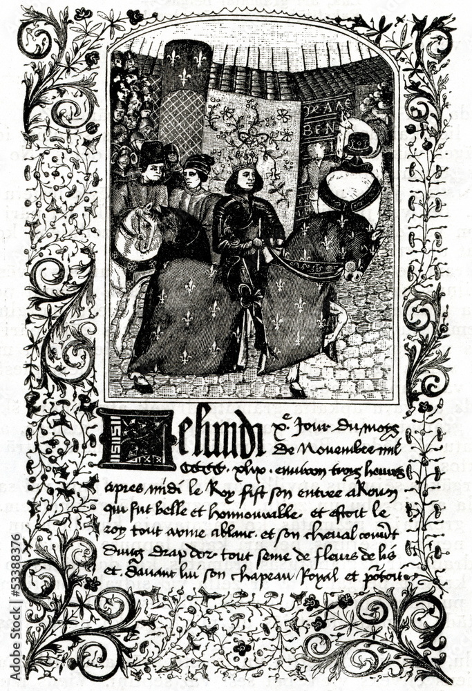 Fototapeta premium Page from old book