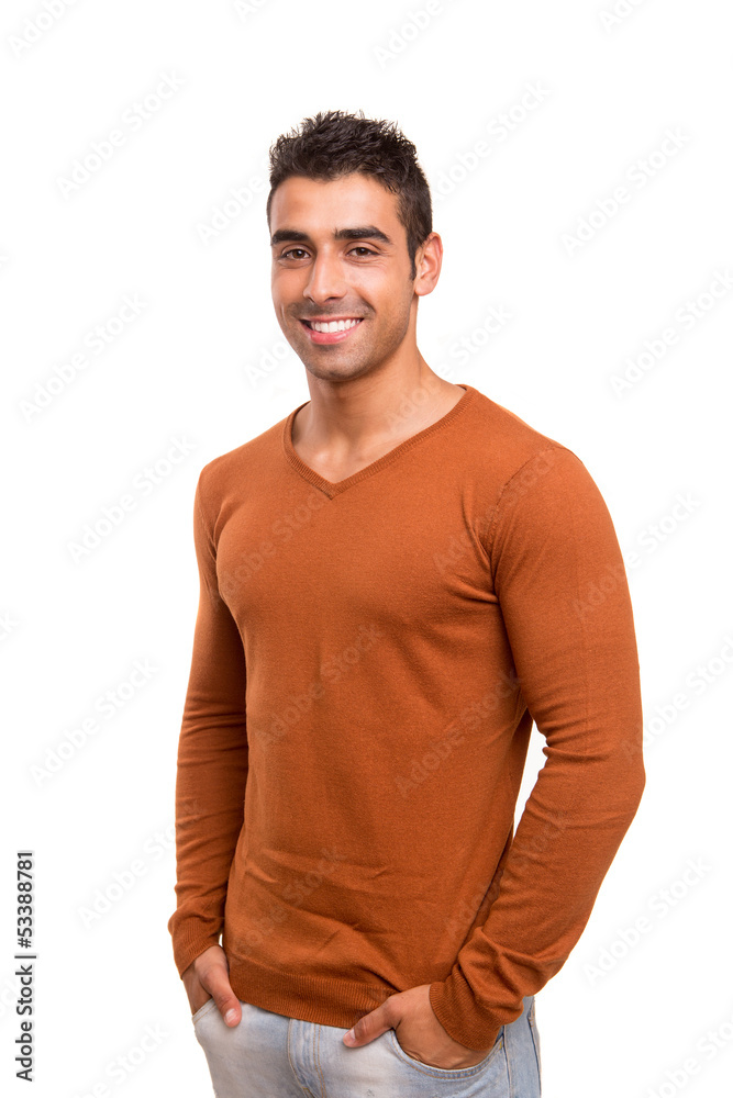 Obraz premium Smiling guy posing