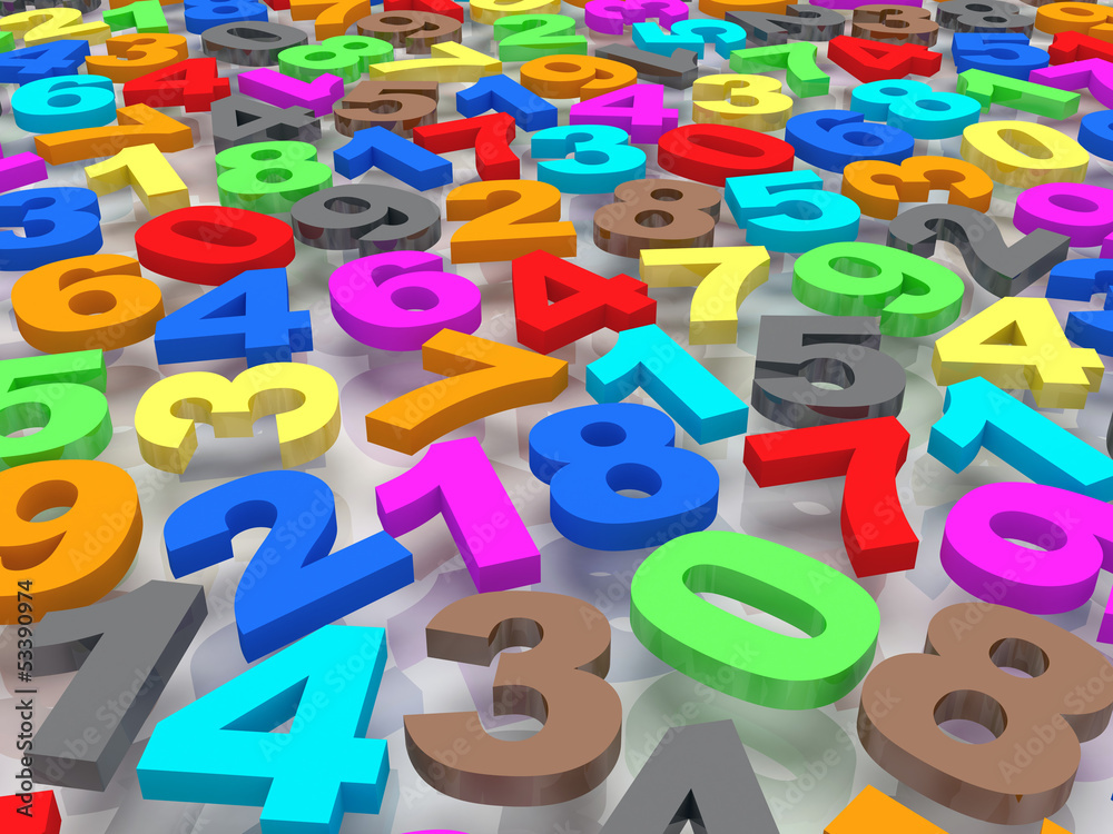Background of numbers. Background of numbers.