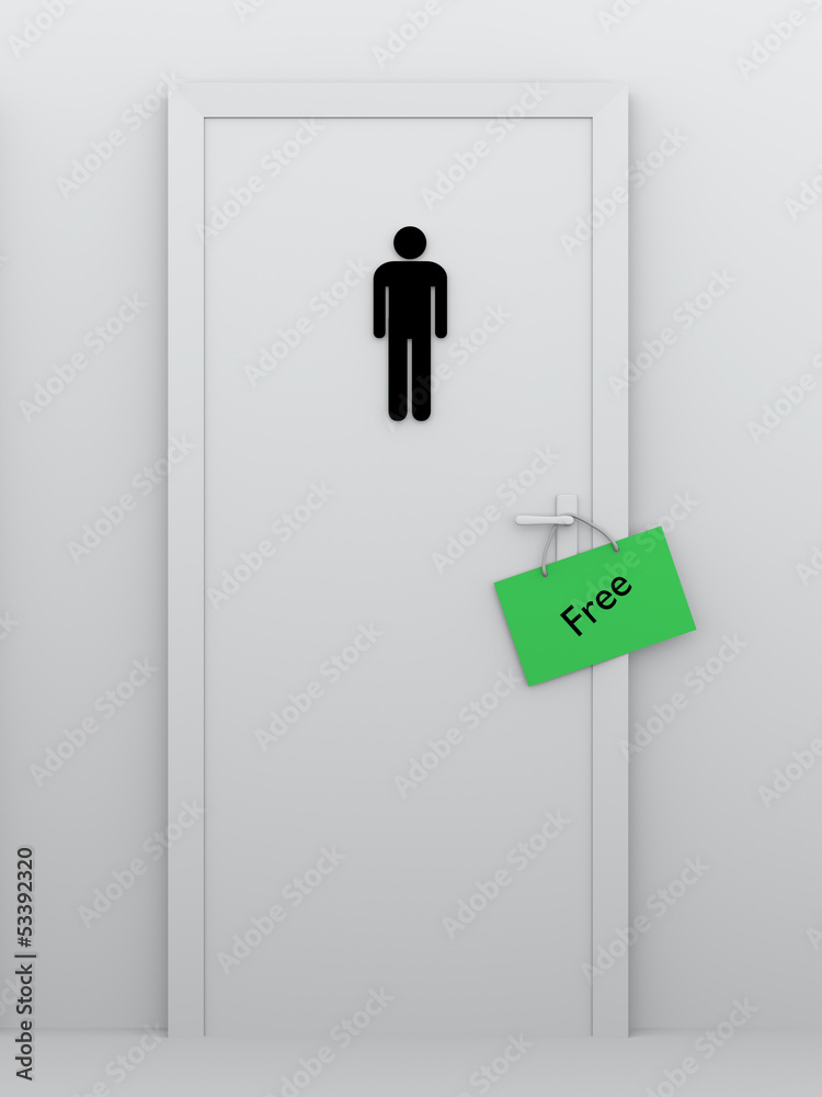 Fototapeta premium toilet for men free