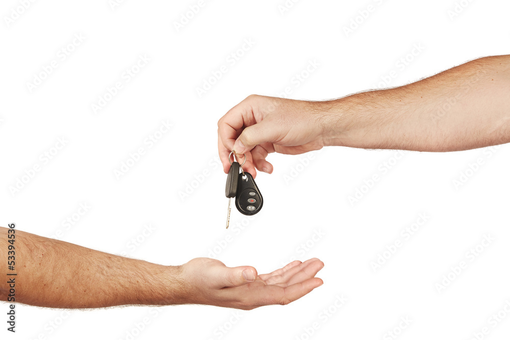 Handing over keys Handing over keys