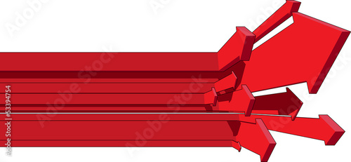 many rising arrows in business diagram