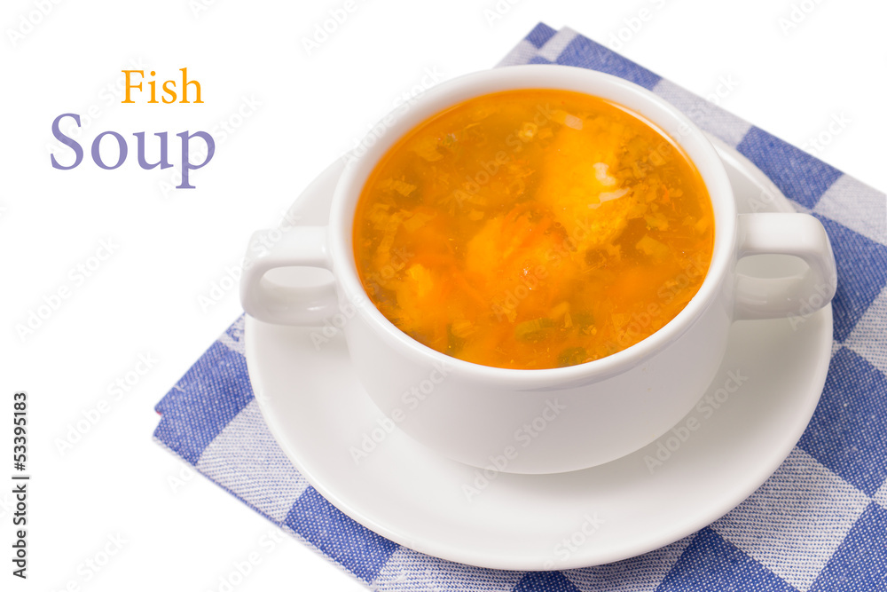 Bowl of Soup isolated on White Background Bowl of Soup isolated on White Background