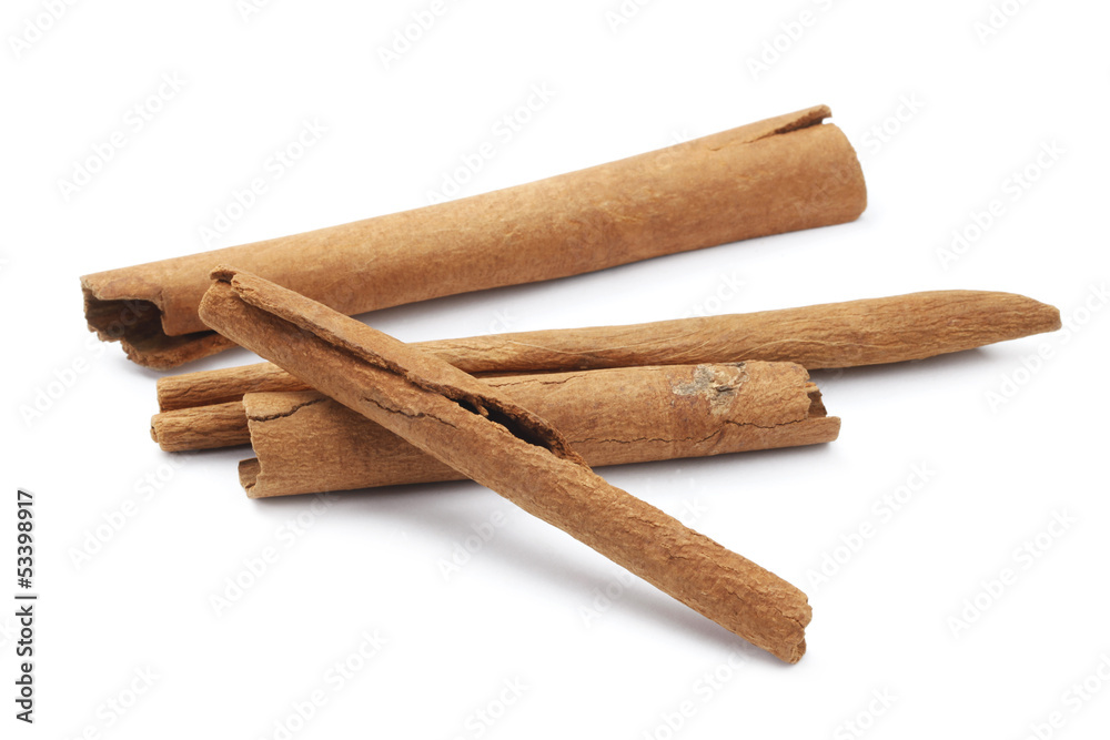 Cinnamon Sticks on White Cinnamon Sticks on White