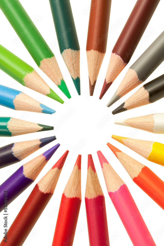 Naklejka premium crayons de couleurs