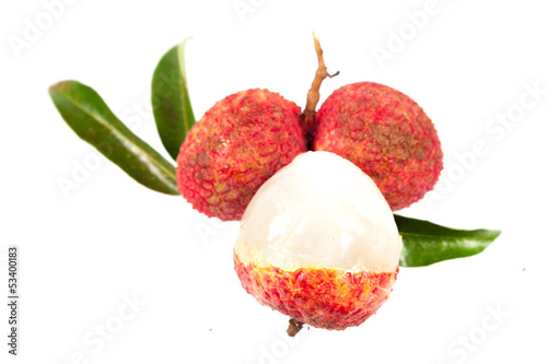 Ripe fruit of the lychee tree (Litchi chinensis)