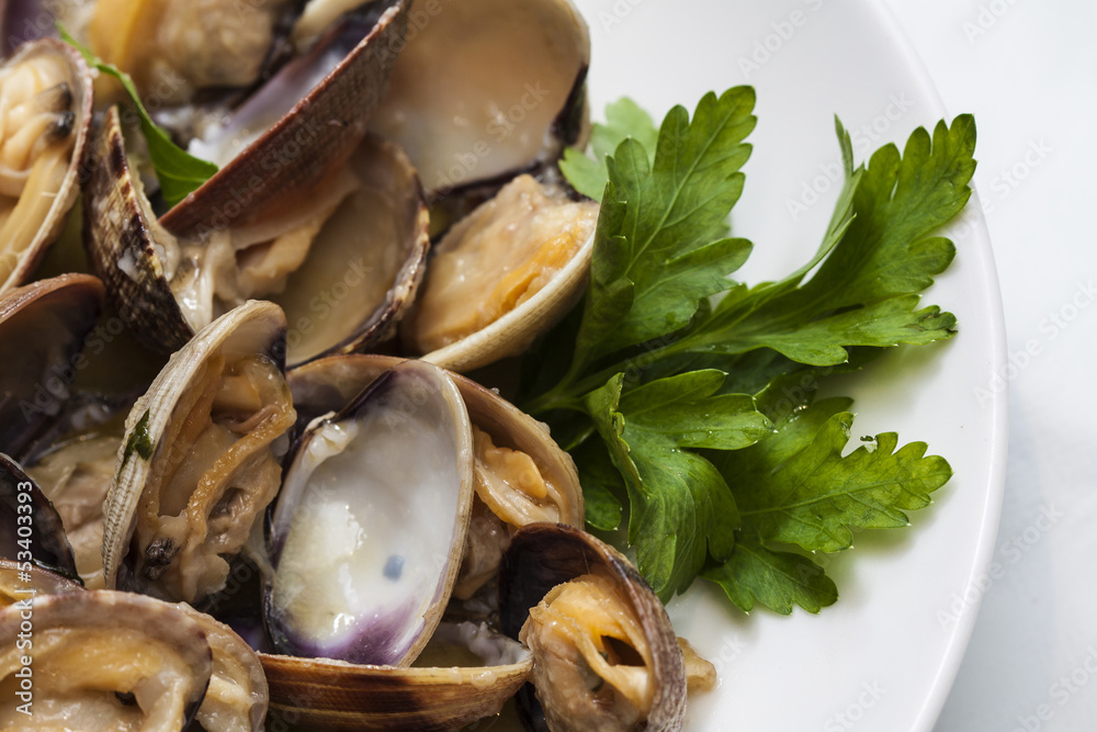Steamed clams Steamed clams