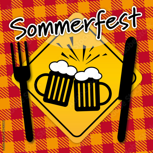 Sommerfest, Grillparty, feiern, Einladung