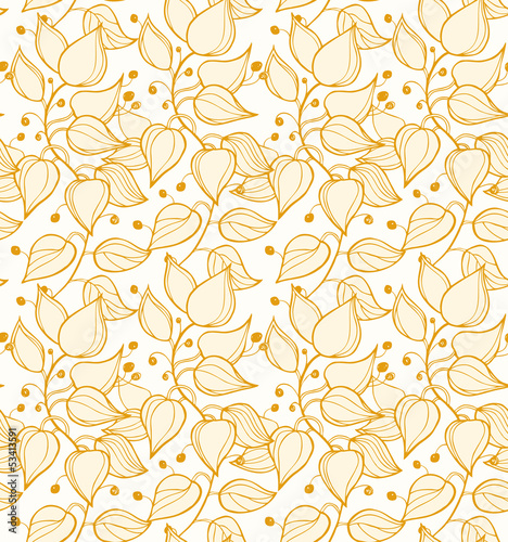 Floral seamless pattern. Decorative modern floral background