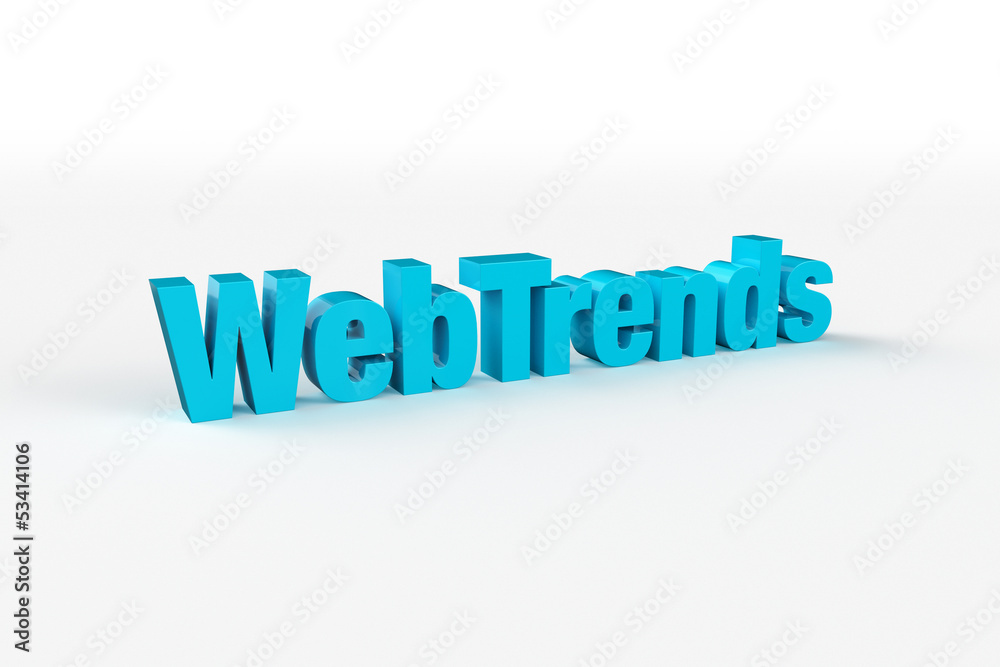 3D Typografie: Webtrends 3D Typografie: Webtrends