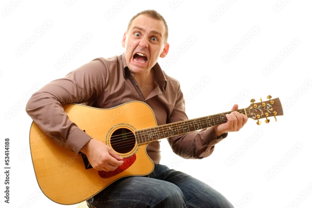 Obraz premium Gitarrenspieler 3