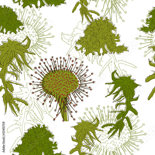 Seamless texture in eco style.