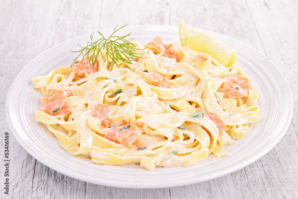pasta with salmon pasta with salmon