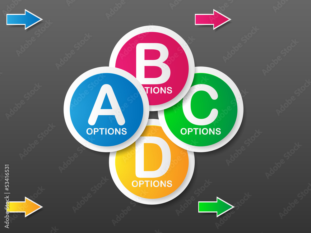 Options Banner template. Vector illustration. Options Banner template. Vector illustration.