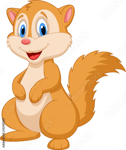 Cute squirrel cartoon