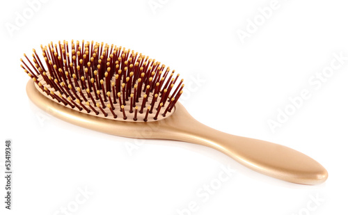 Hairbrush isolated on white