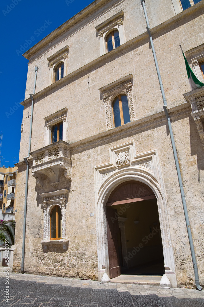 Granafei Nervegna palace. Brindisi. Puglia. Italy.