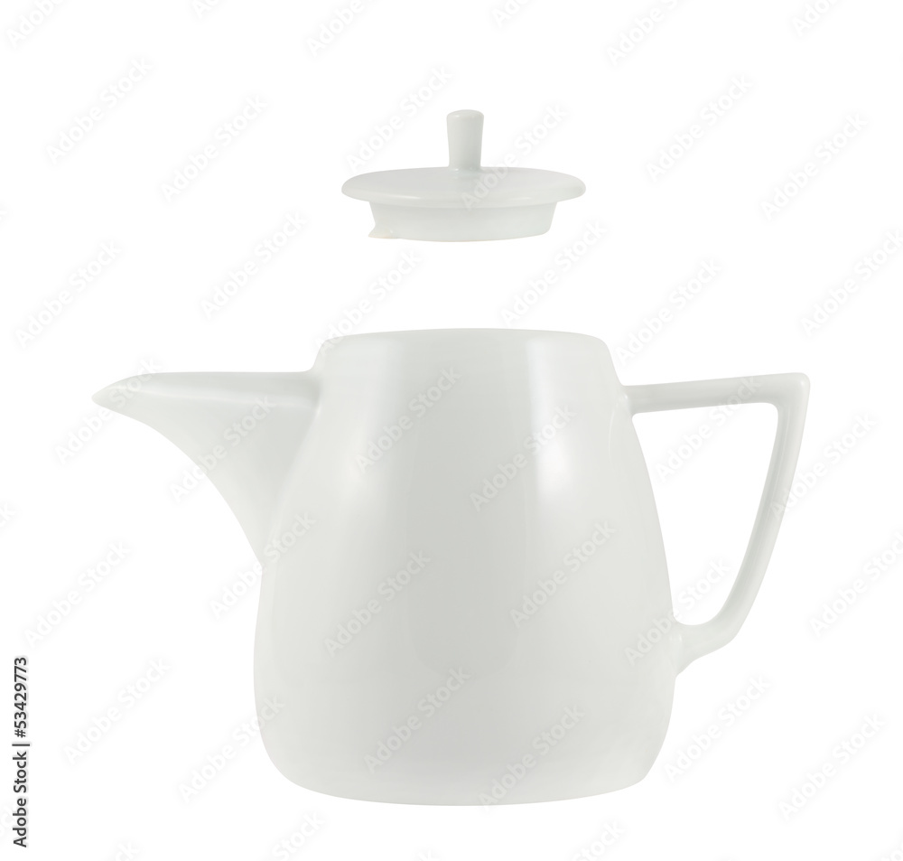 Ceramic teapot isolated Ceramic teapot isolated