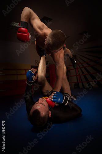 fierce fighting in the ring