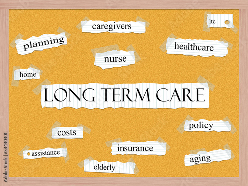 Wallpaper Mural Long Term Care Corkboard Word Concept Torontodigital.ca