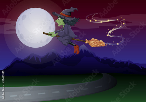A flying witch