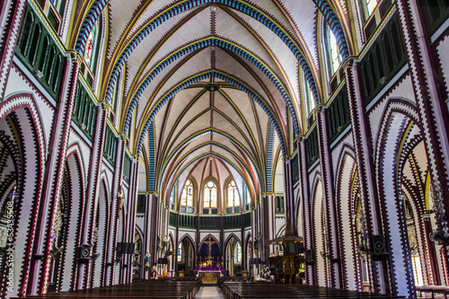 Mynma, the interior of the church