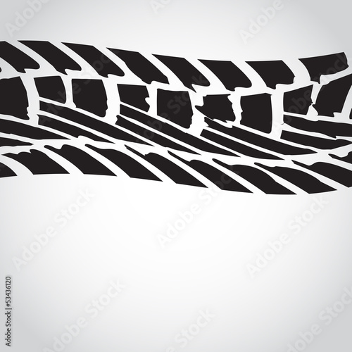 background with special grunge black tire track