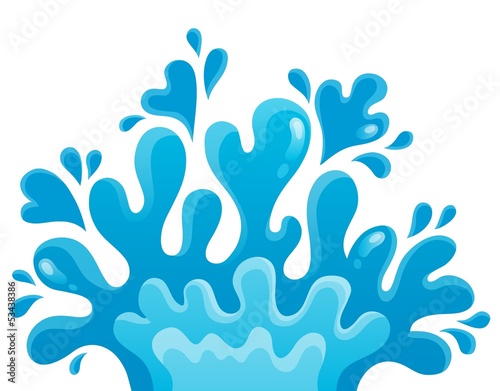 Water splash theme image 1