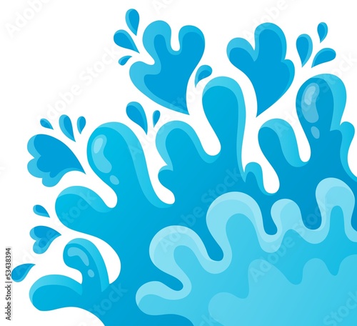Water splash theme image 2