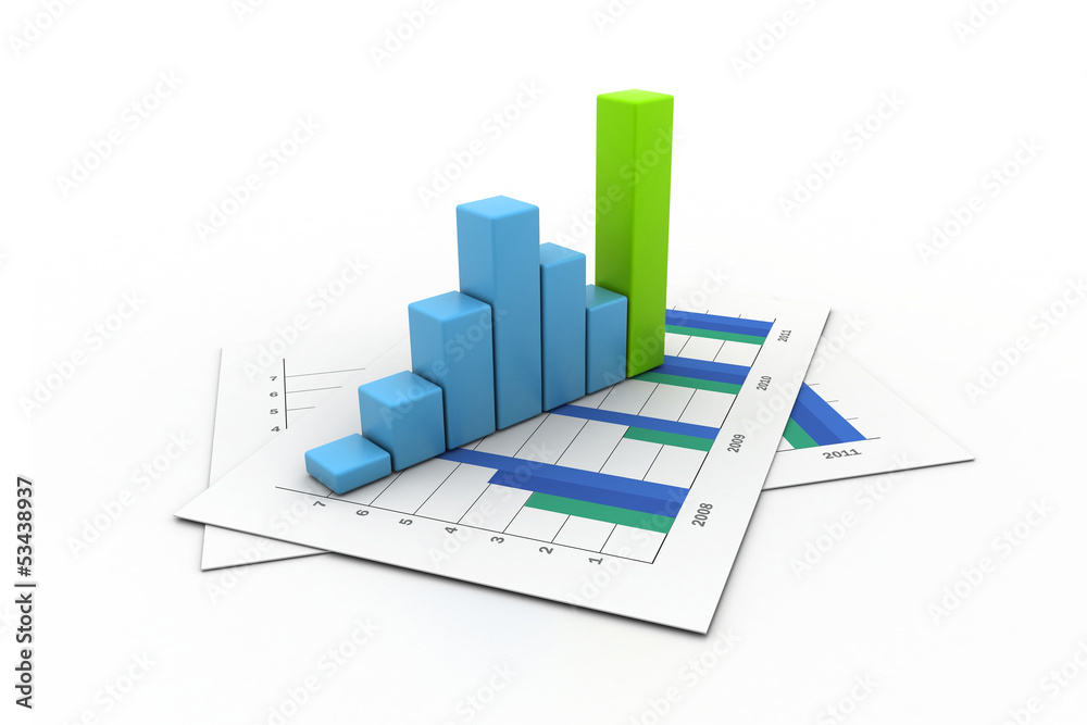 Business graph. Business graph.