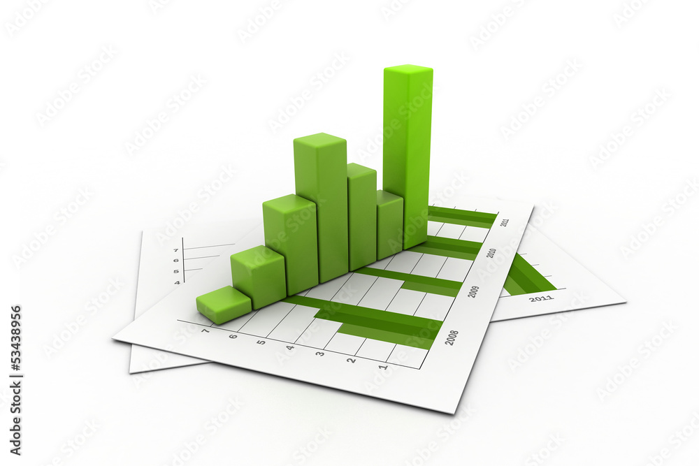 Business graph. Business graph.