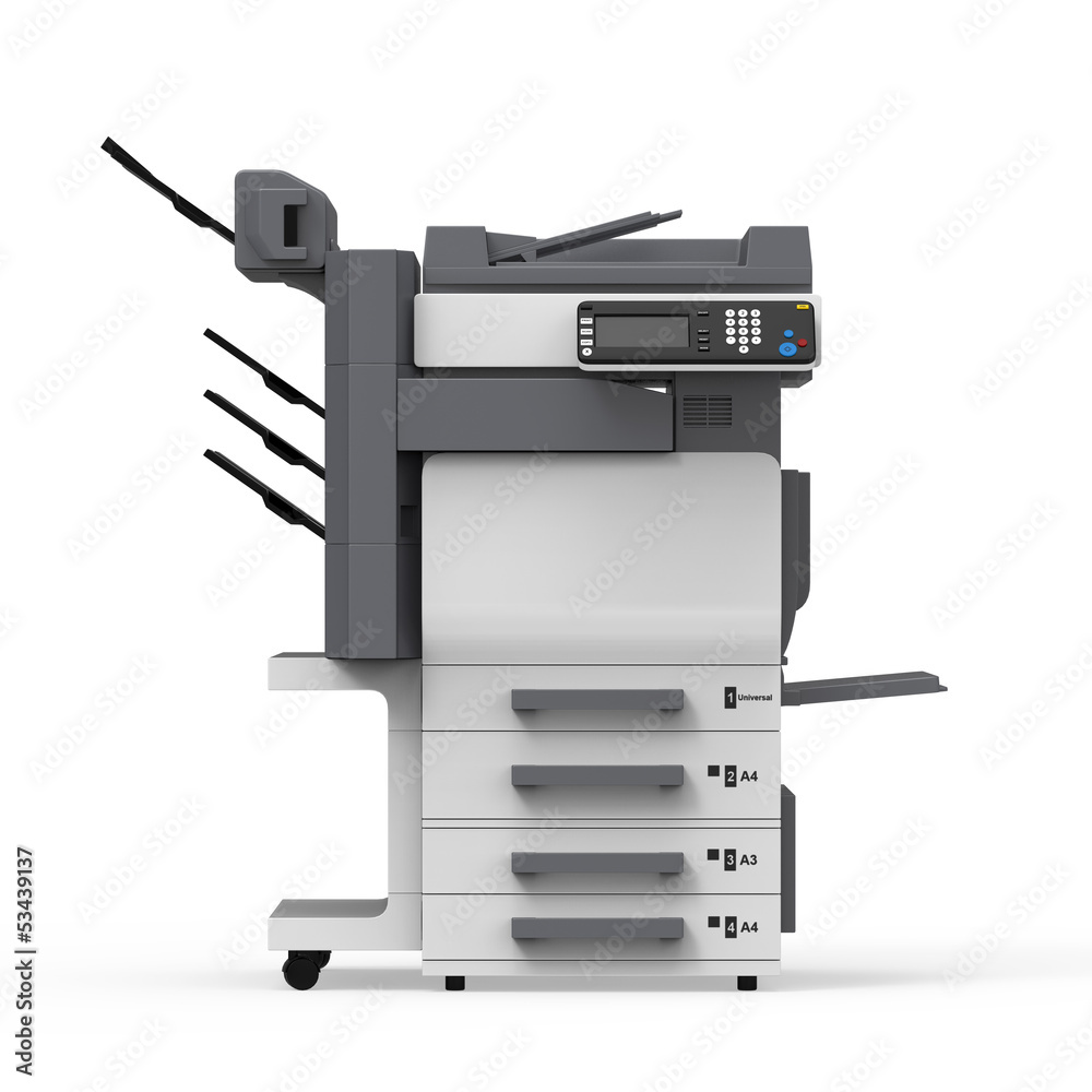 Office Multifunction Printer Stock Illustration | Adobe Stock
