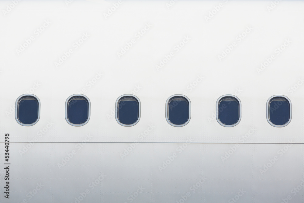 Obraz premium Okna samolotu