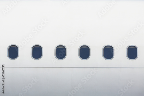 Windows of the airplane