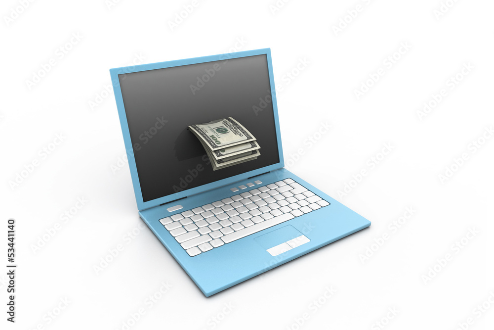Money out in computer Money out in computer