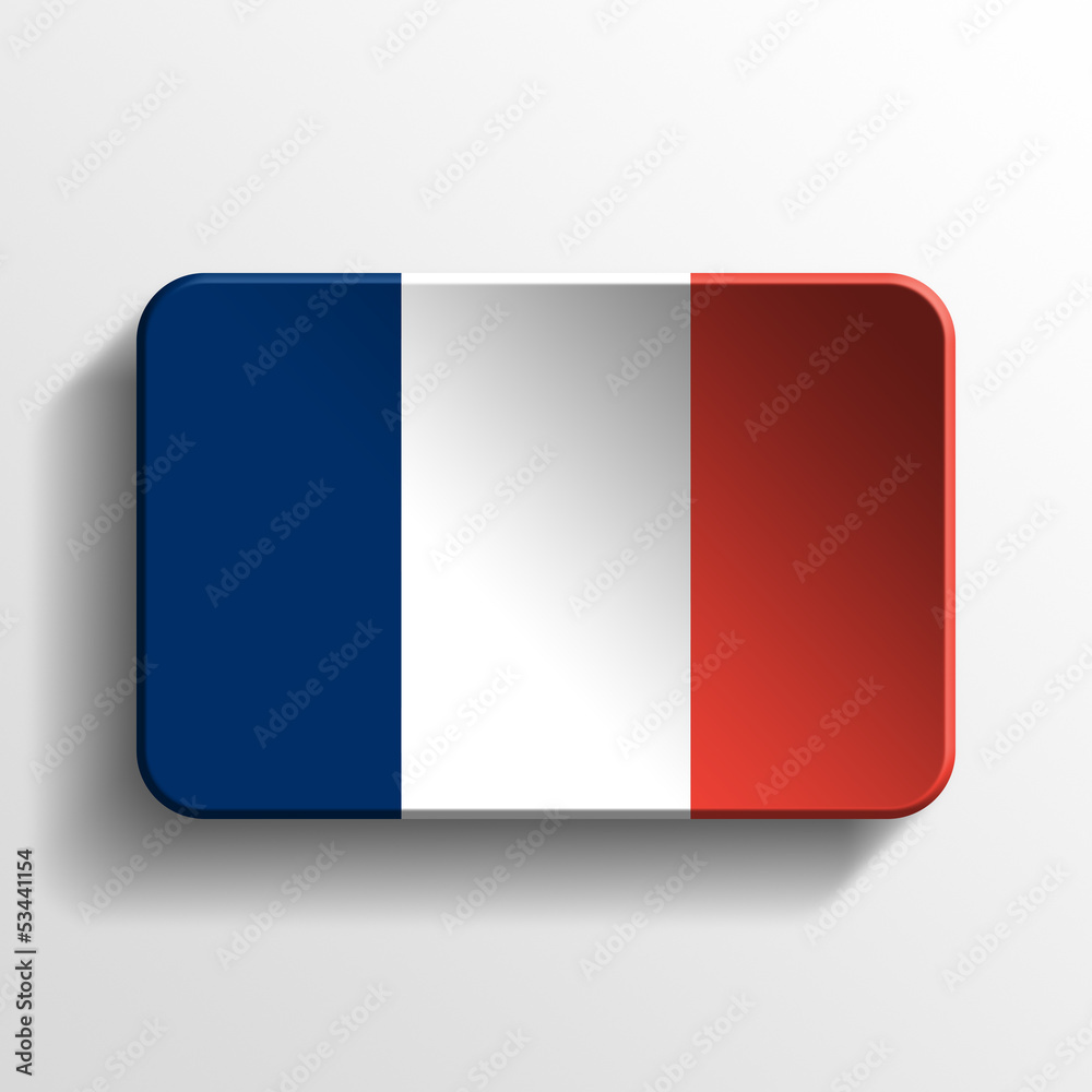 Fototapeta premium france 3d isolated button 