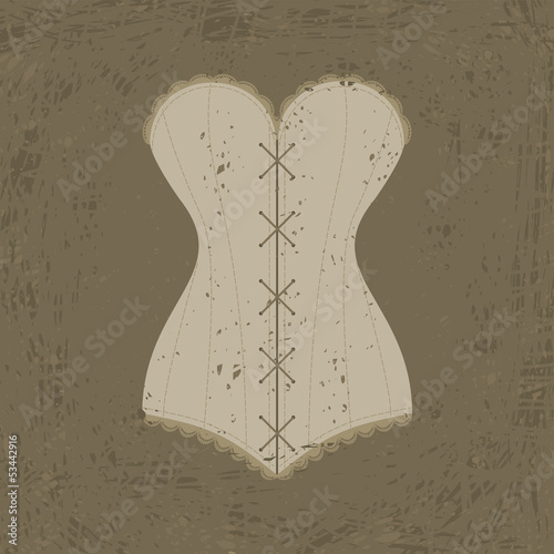 corset with lacing